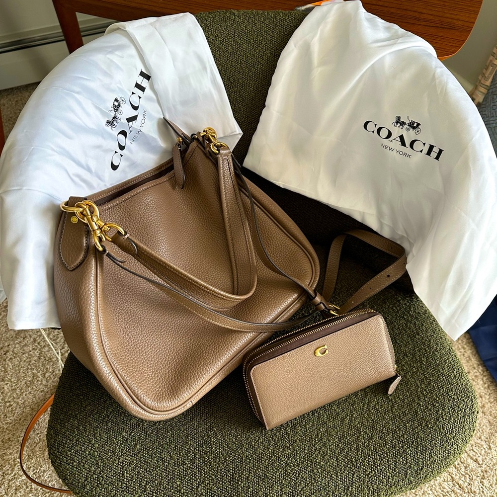 COACH Cary Shoulder Bag & Accordion Zip Wallet